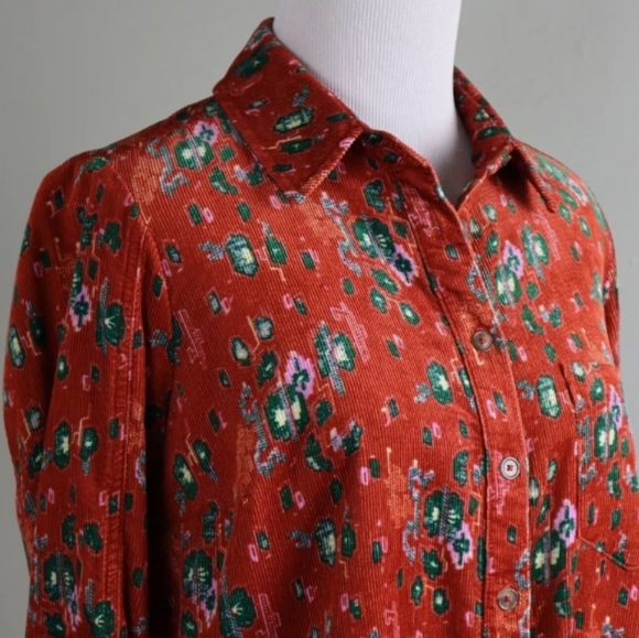 Anthropologie Corduroy Shirt, Building 18, Size 8, M - Picture 3 of 6